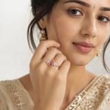 Pear Radiance 14KT Gold Diamond Ring