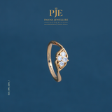 Radiant Bloom 22KT Gold Diamond Ring