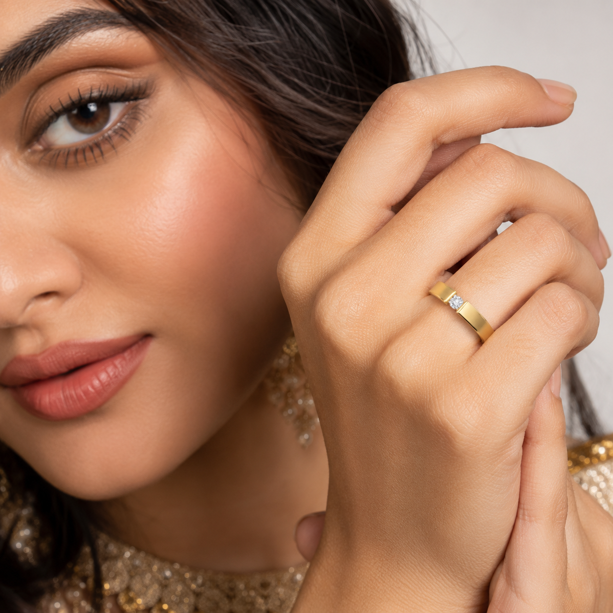 Solitaire Spark 18KT Gold Diamond Ring
