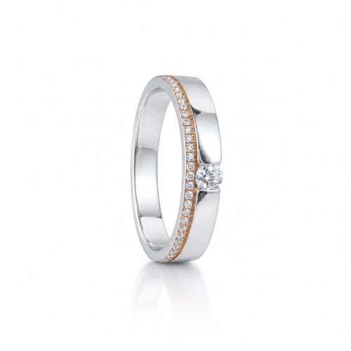 Slim Solitaire 18KT Gold Diamond Ring