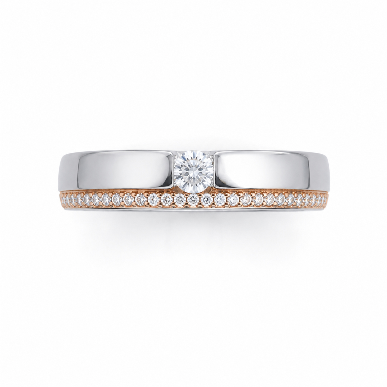 Slim Solitaire 18KT Gold Diamond Ring