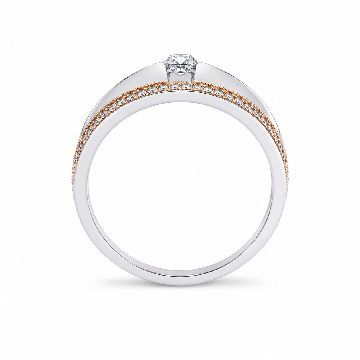 Slim Solitaire 18KT Gold Diamond Ring