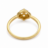 Radiant Bloom 22KT Gold Diamond Ring