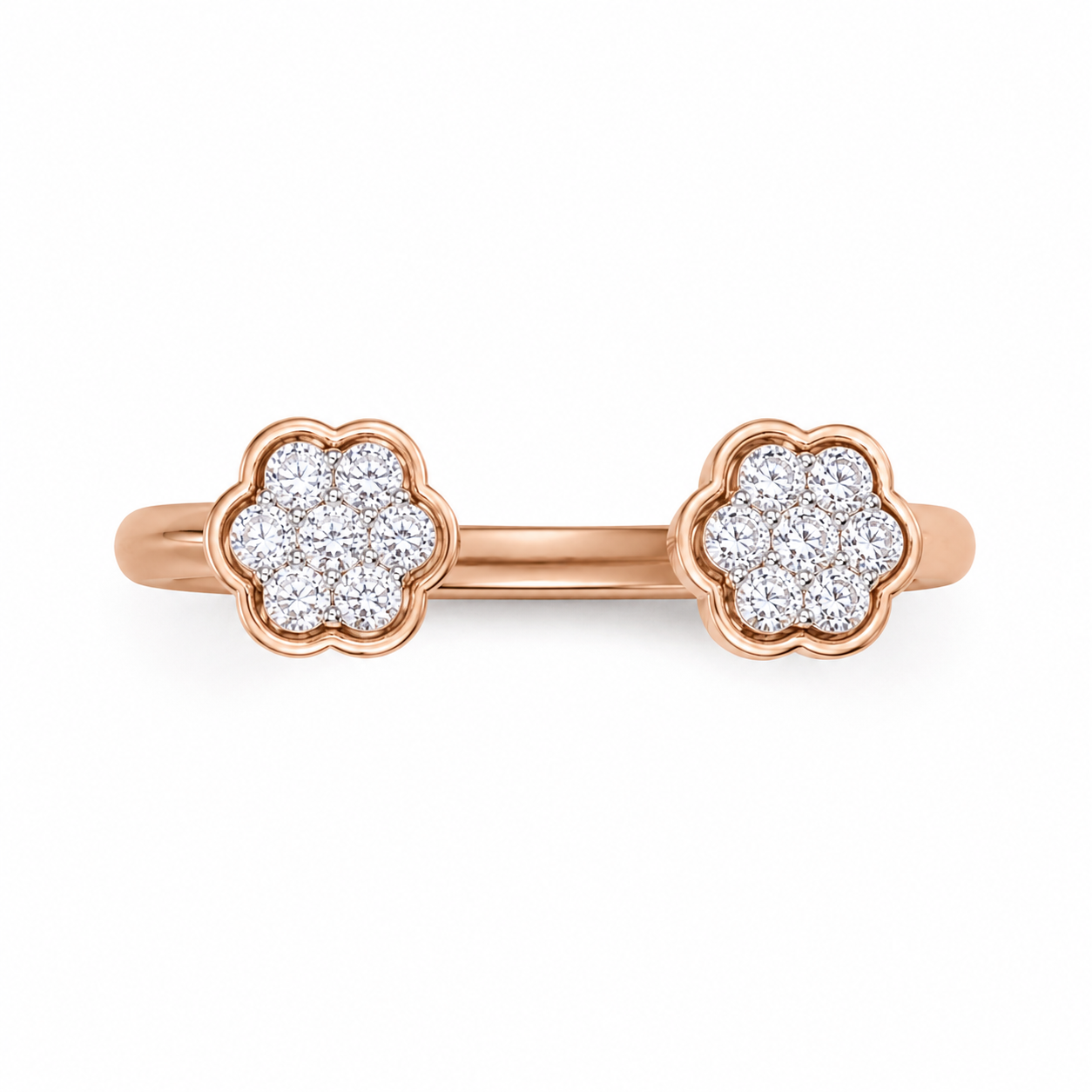 Floral Vine 18KT Gold Diamond Ring