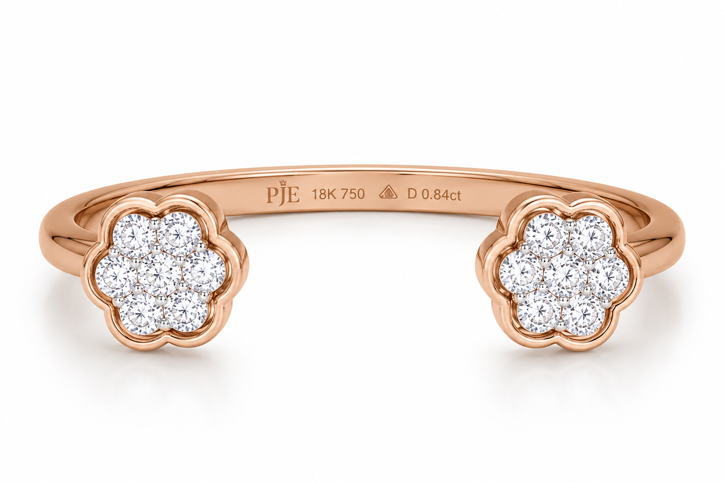Floral Vine 18KT Gold Diamond Ring