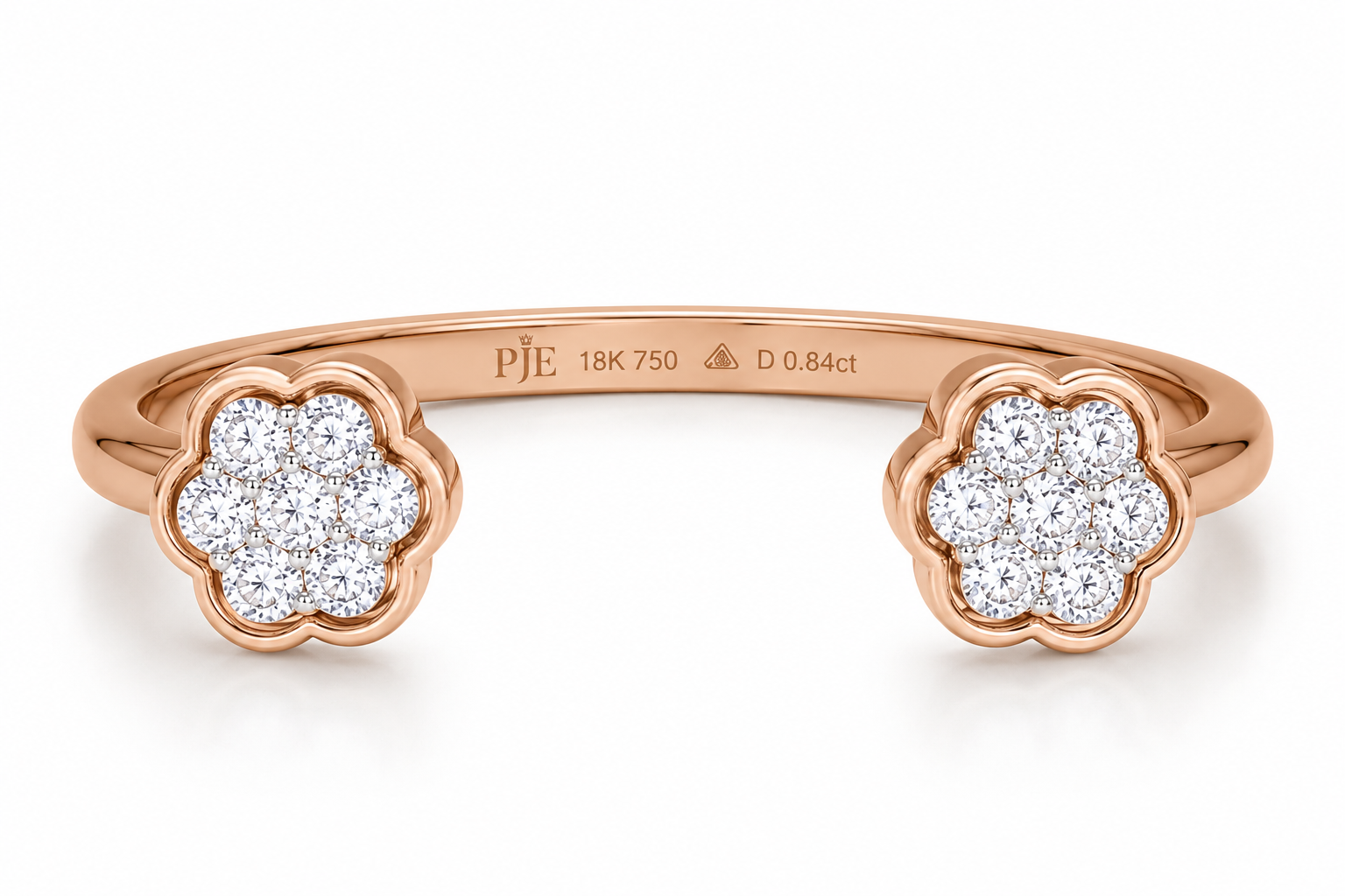 Floral Vine 18KT Gold Diamond Ring