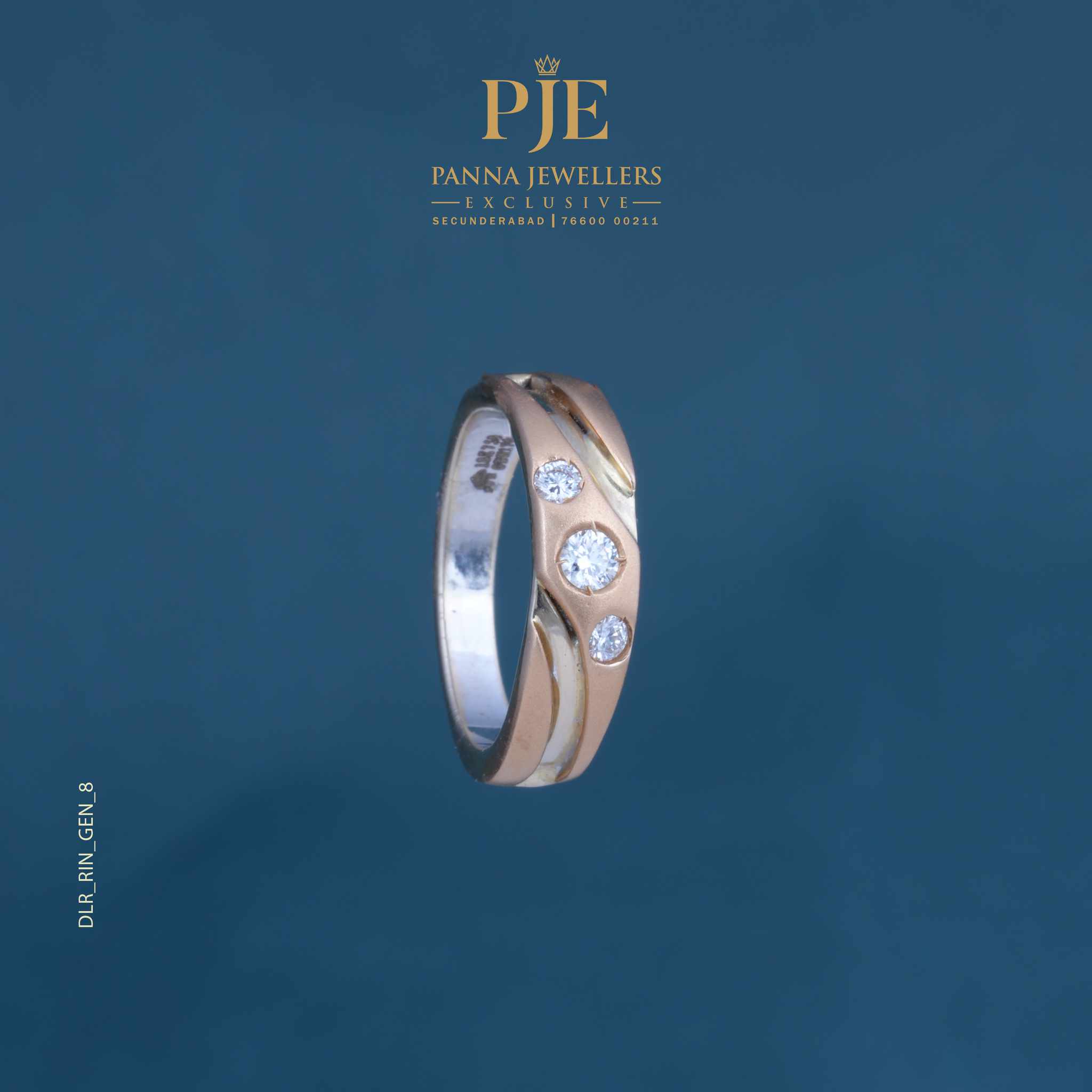 DIA GENTS RING