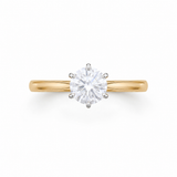 Round Solitaire 18KT Gold Diamond Ring