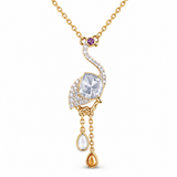Flamingo 14KT Gold Diamond Chain Pendant