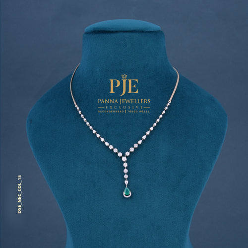 Dramatic Pear 14KT Gold Diamond Lariat Necklace