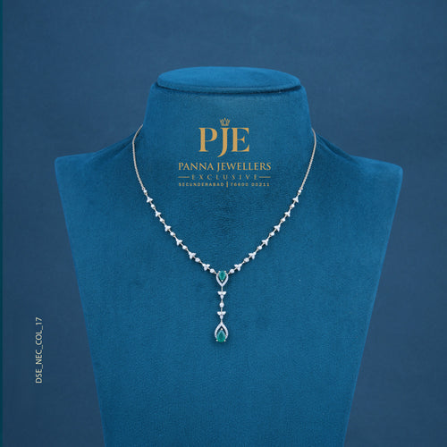 Bling 14KT Gold Diamond Lariat Necklace