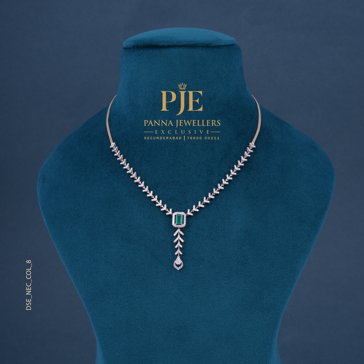 Glossy Arrows 14KT Gold Diamond Lariat Necklace
