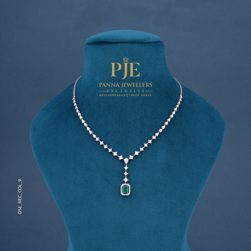 Dainty Glitters 14KT Gold Diamond Lariat Necklace
