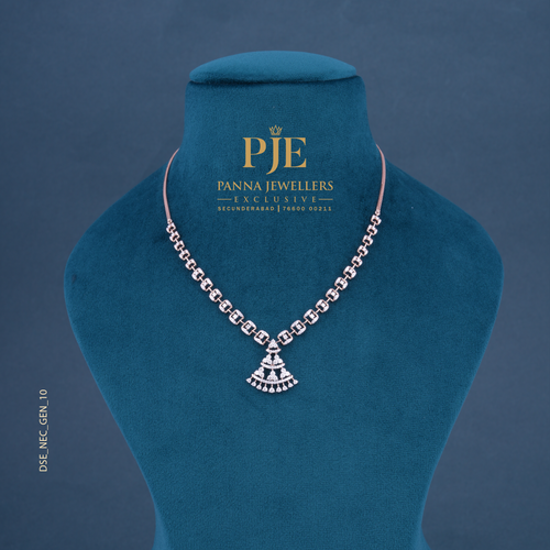 Dazzle Drift 14KT Gold Diamond Necklace