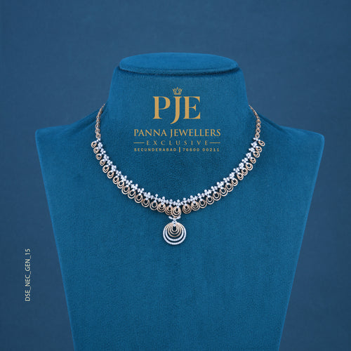 Sacred Orbits 18KT Gold Diamond Necklace