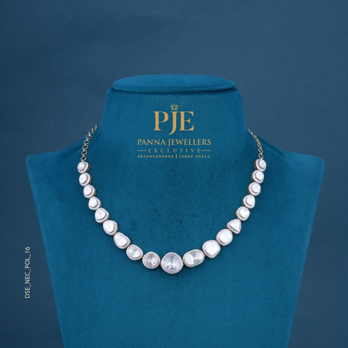 Sarika 14KT Gold Diamond Polki Necklace