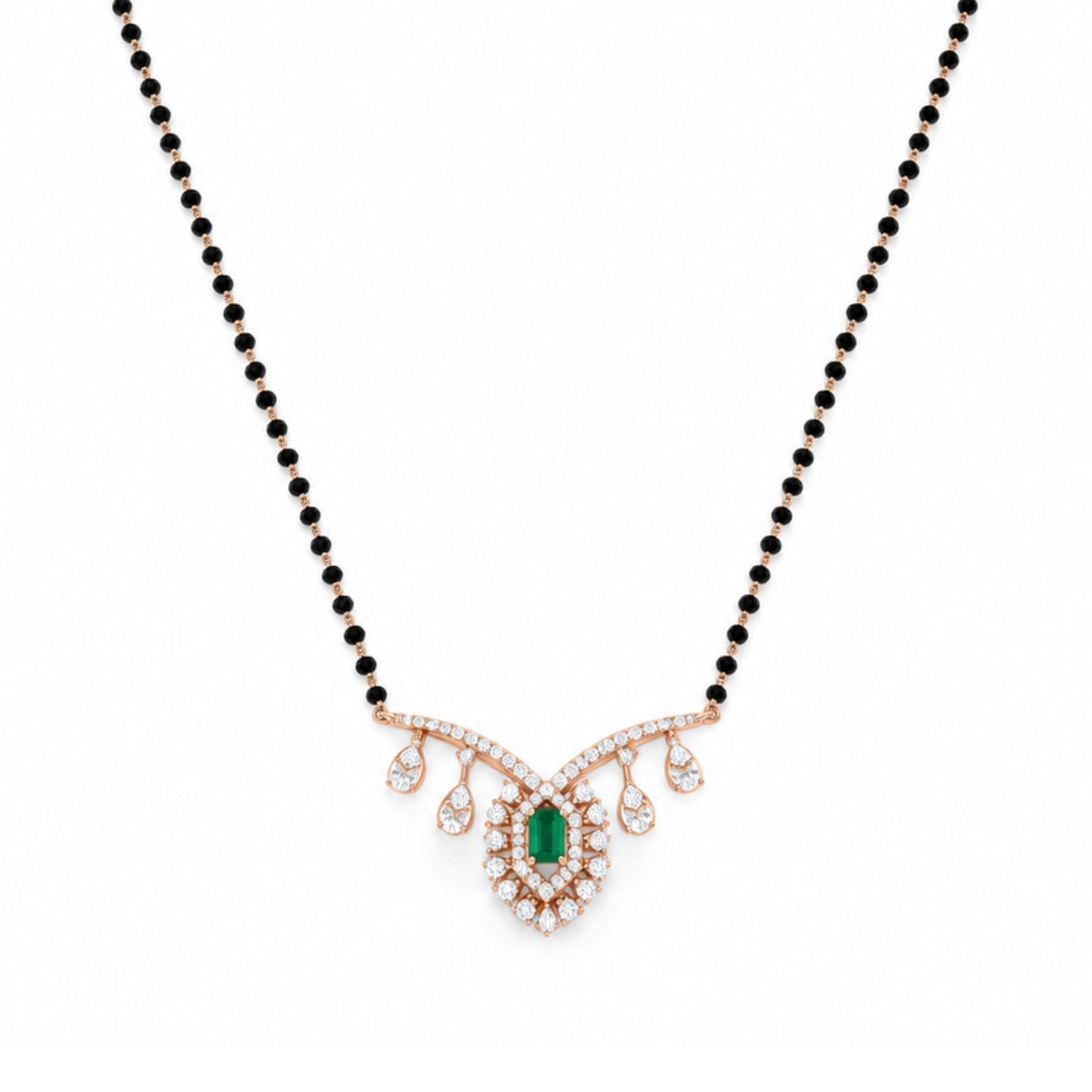 Dazzling Prism 14KT Gold Diamond Mangalsutra