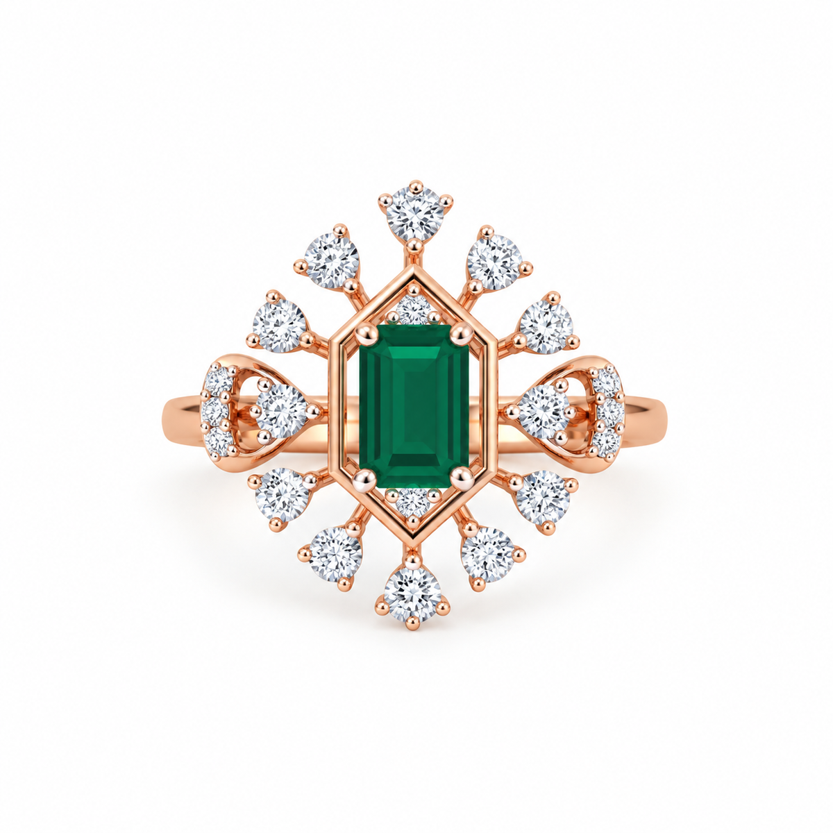 Dazzling Prism 14KT Gold Diamond Ring