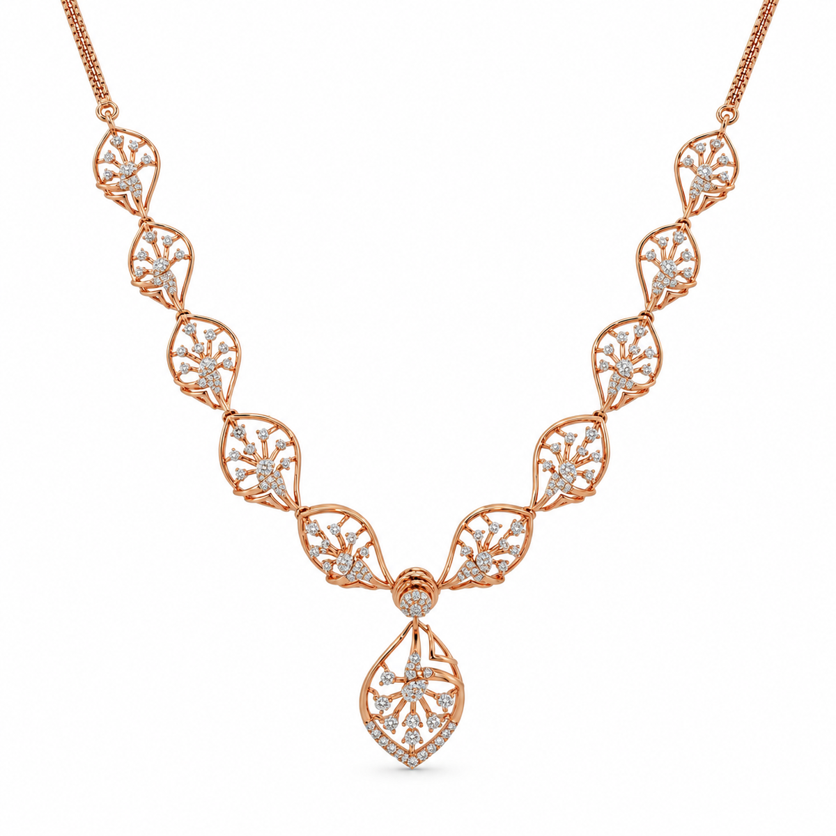 Dew Glow 14KT Gold Diamond Necklace