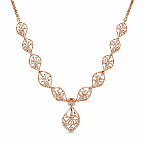 Dew Glow 14KT Gold Diamond Necklace