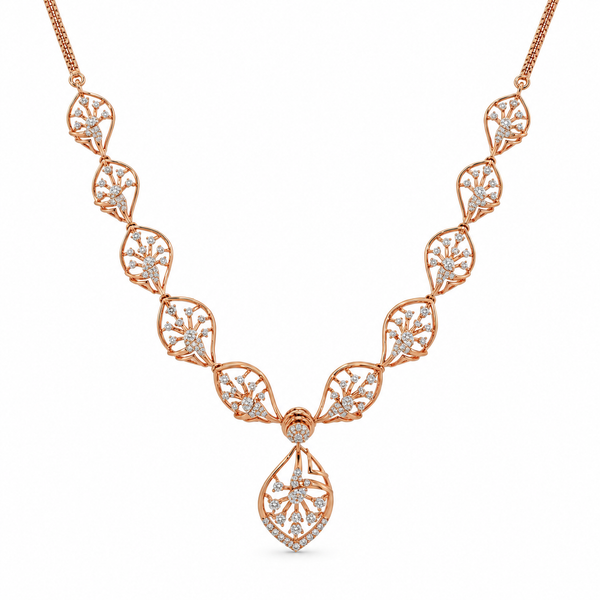 Dew Glow 14KT Gold Diamond Necklace