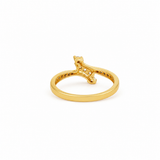 Diagonal Brilliance 22KT Gold Ring