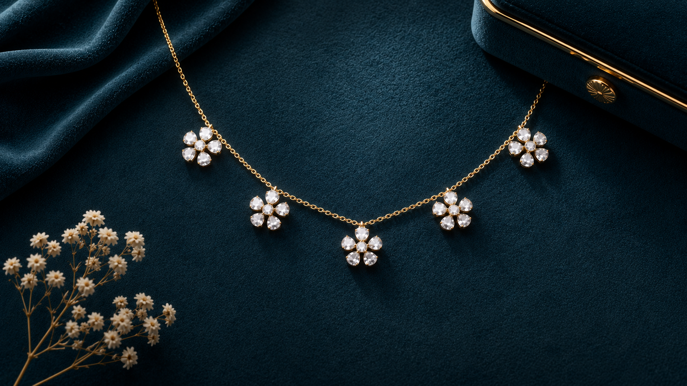 Diamond Station Necklace