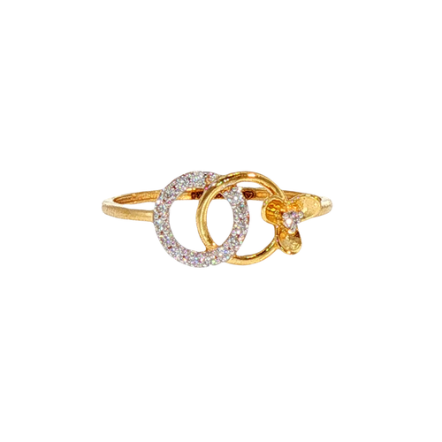 Dual Circlet 14KT Lab Grown Diamond Ring