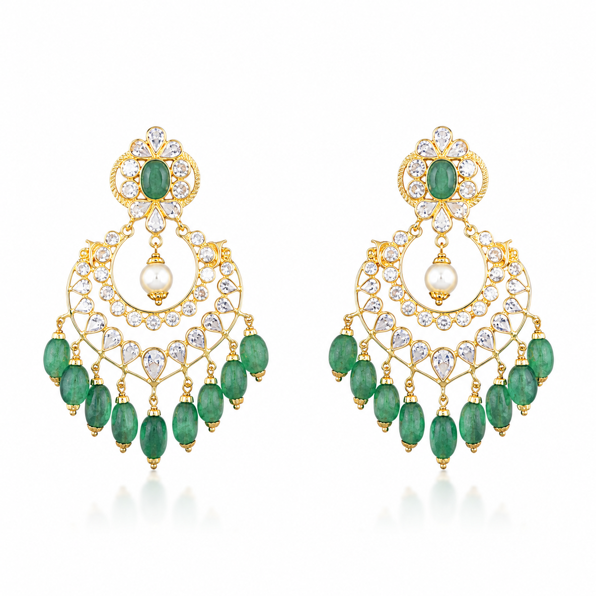 Harini 22KT Gold Drop Earrings