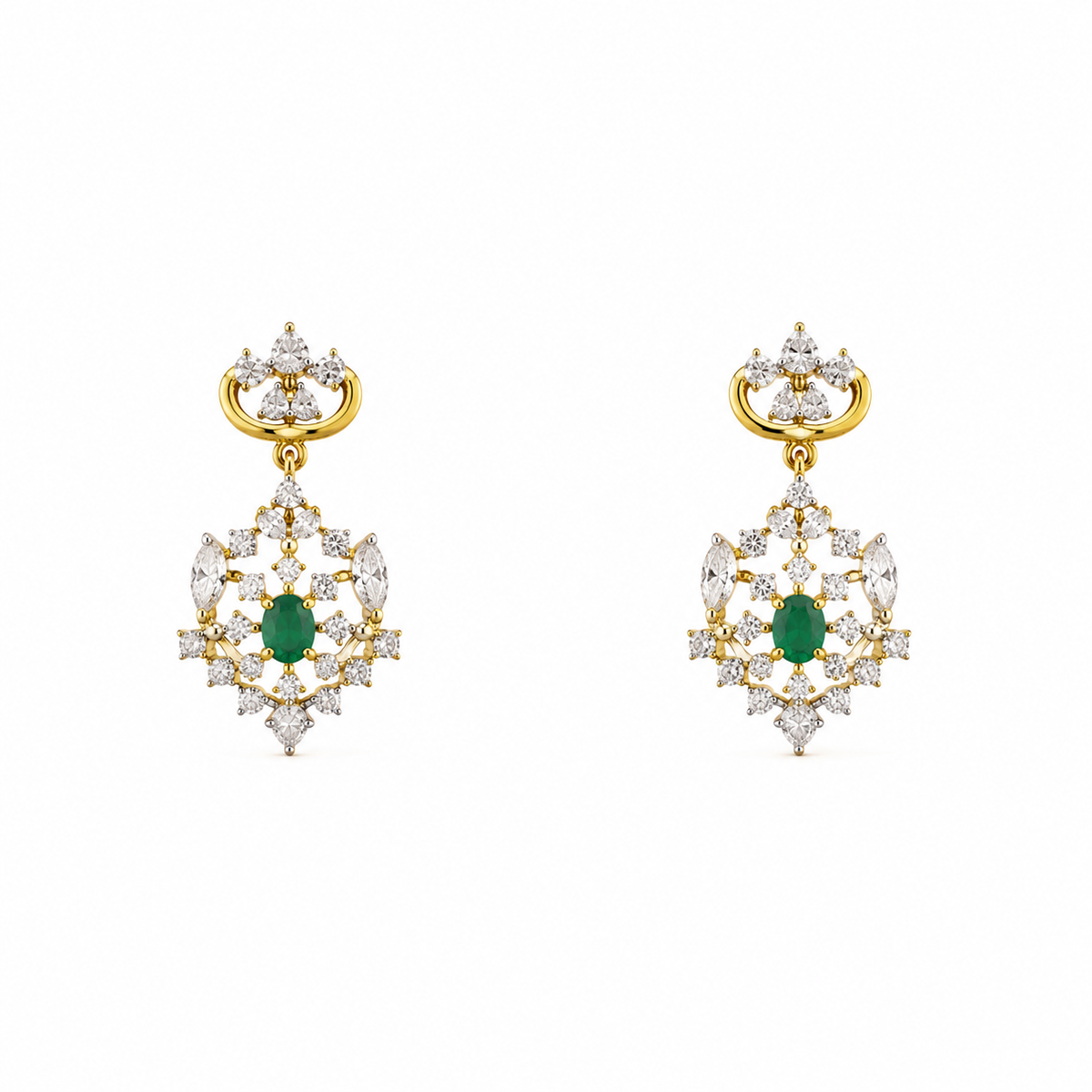 Darshana 18KT Gold Drop Earrings