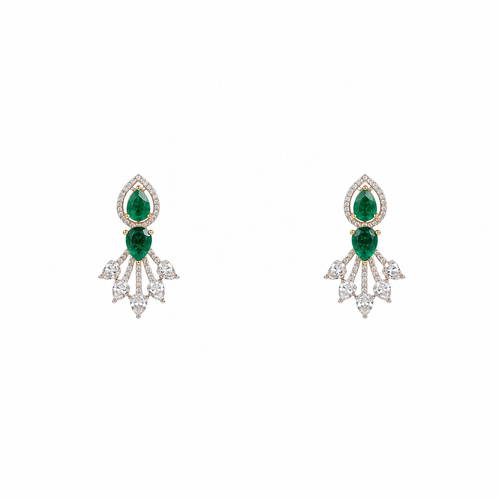 Yutika 18KT Gold Drop Earrings