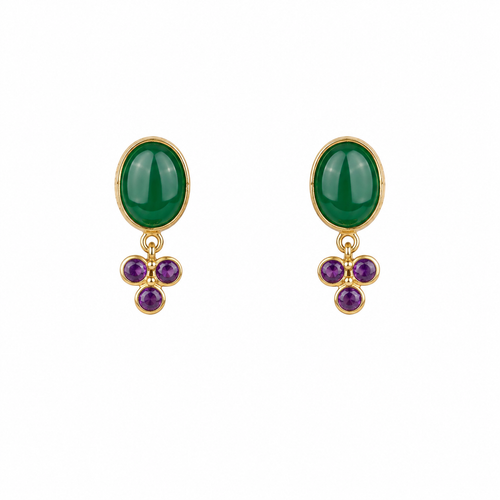 Tavishi 22KT Gold Stud Earrings