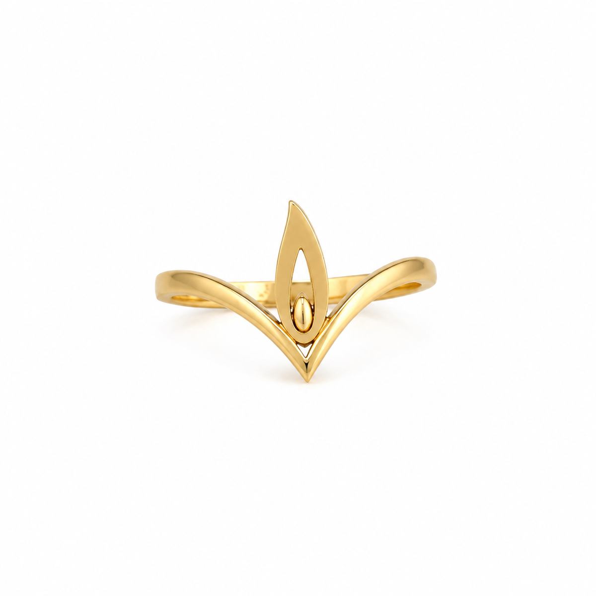 Elegant Diya 22KT Gold Ring