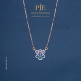 Emerald Glow 18KT Gold Diamond Mangalsutra