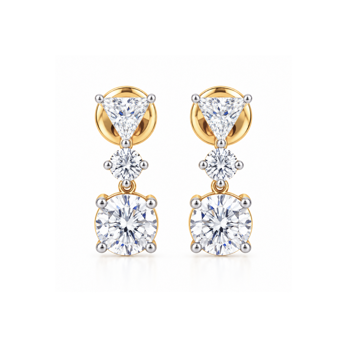 Emily 14KT Lab Grown Diamond Drop Earrings