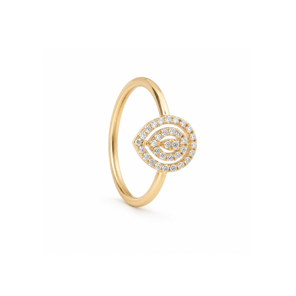 Emperor Pear Lab Grown Diamond Ring