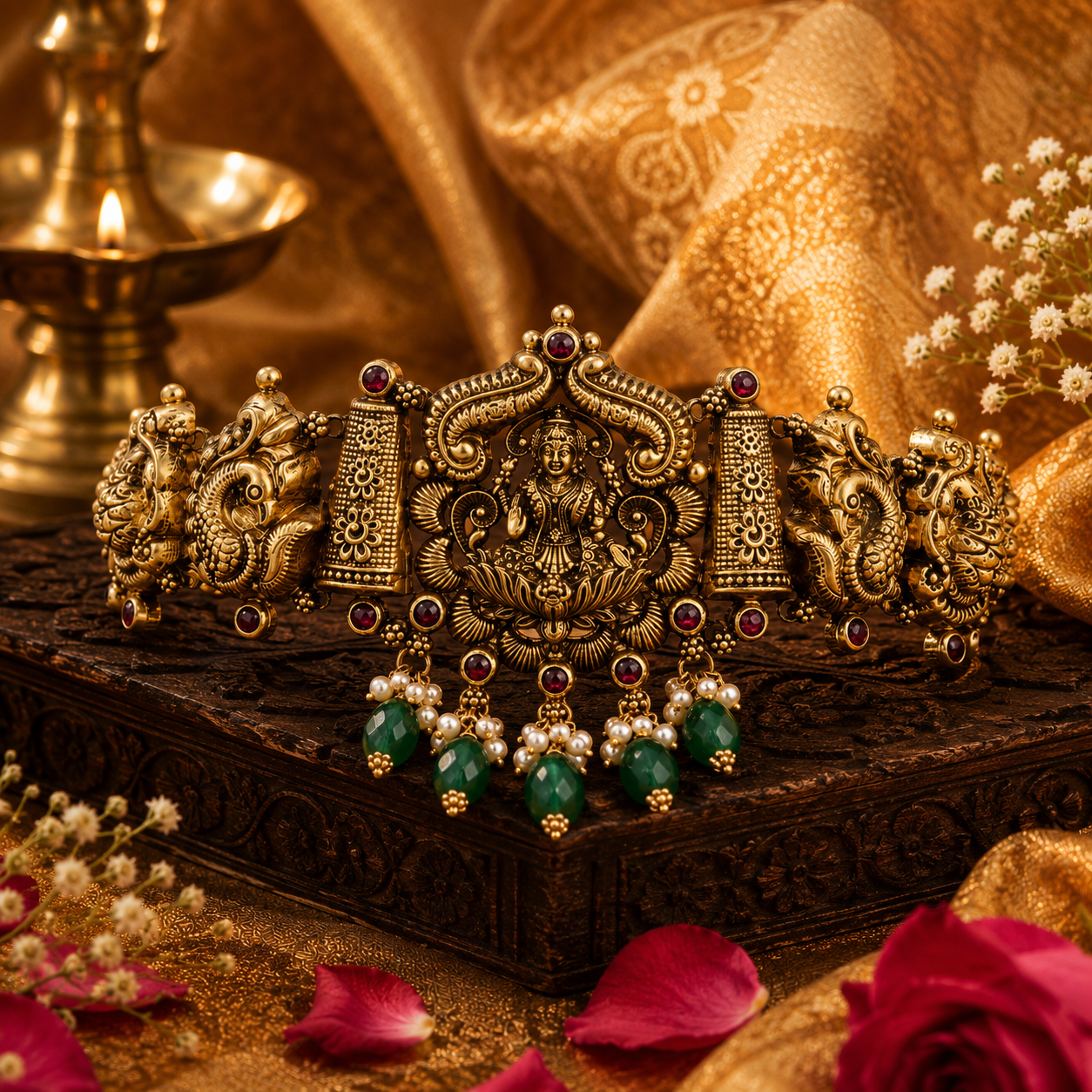 Eternal Lakshmi 22KT Gold Bajuband