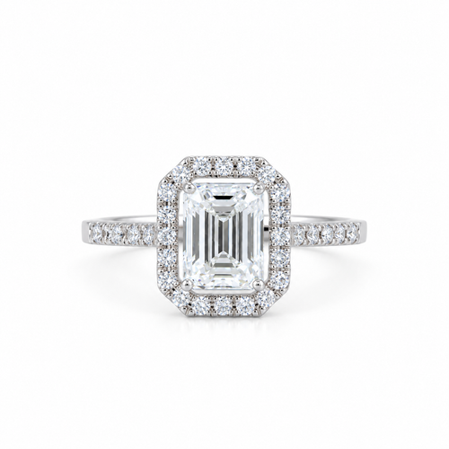 Evelyn Halo 14KT Lab Grown Diamond Ring