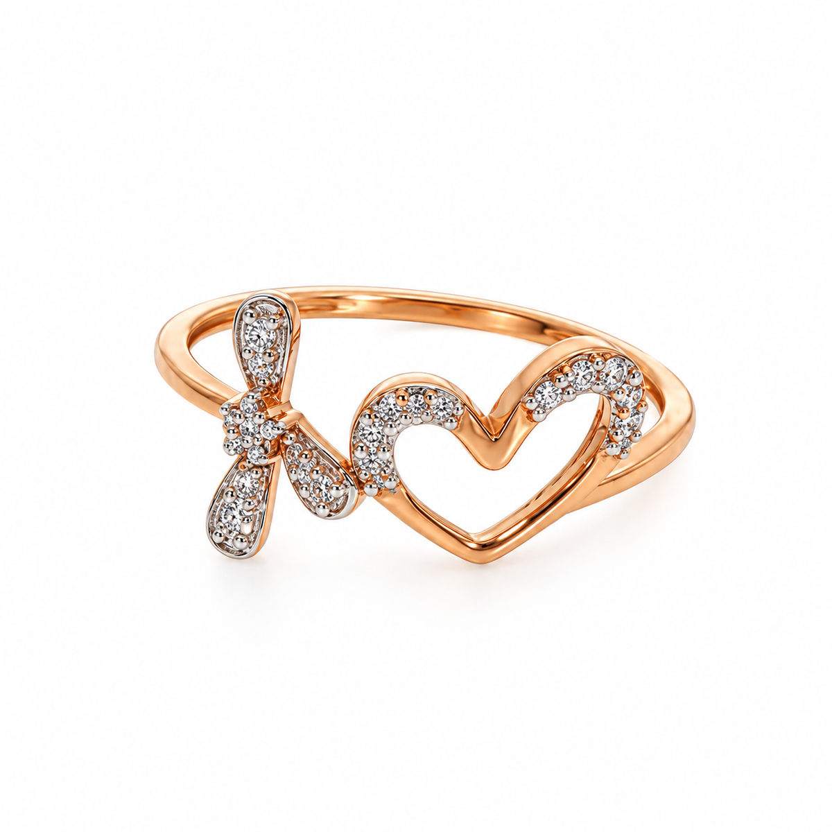 Everlove Heart 14KT Gold Lab Grown Diamond Ring