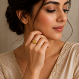 Exquisite Swirl 22KT Gold Ring