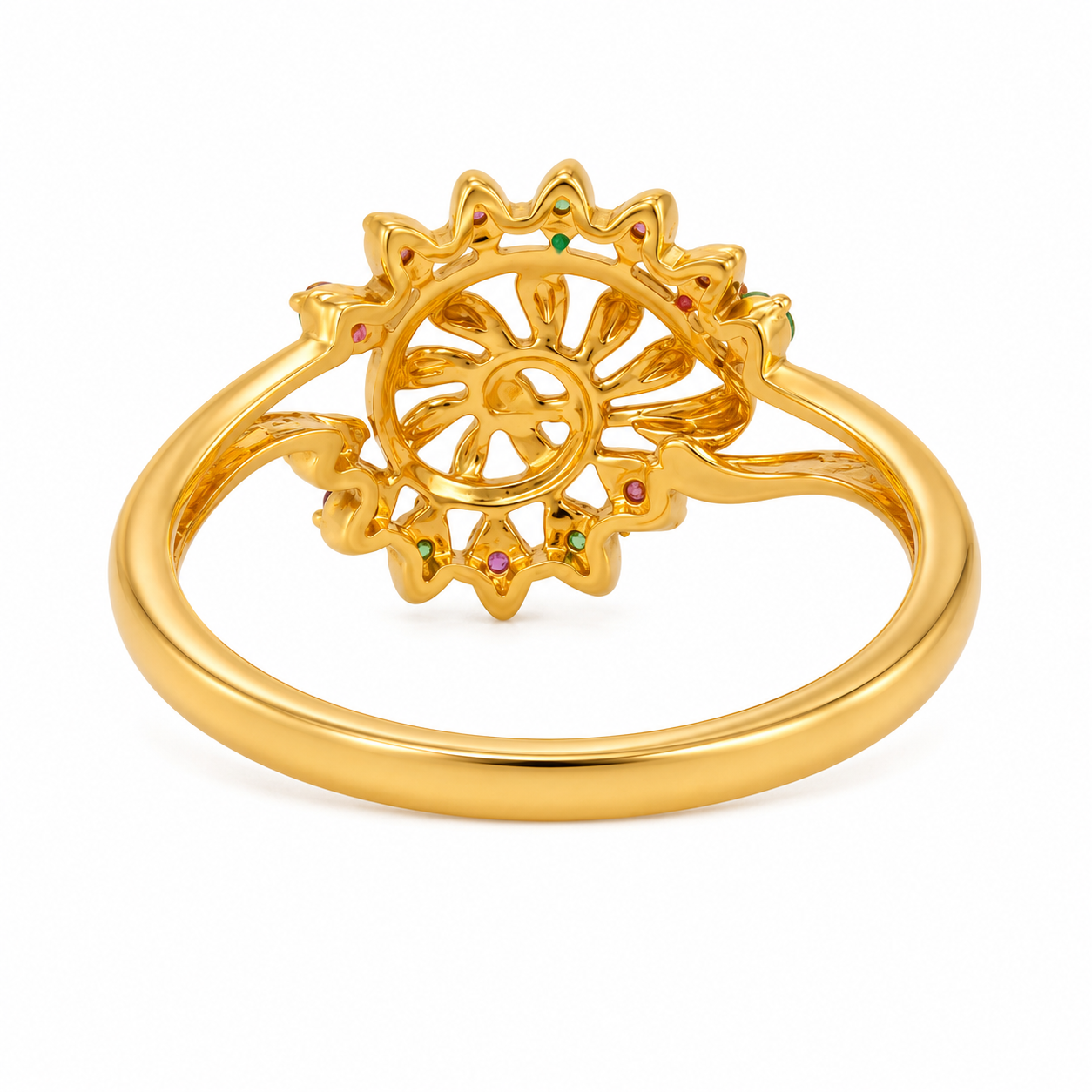 Exquisite Swirl 22KT Gold Ring