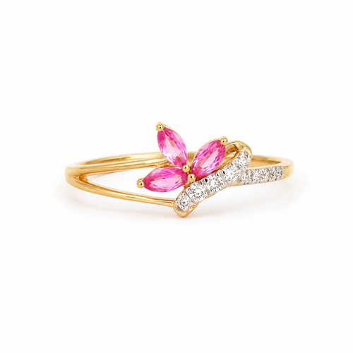 Fleurina 14KT Gold Diamond Ring