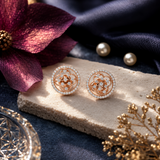 Flora Grace 18KT Gold Diamond Stud Earrings
