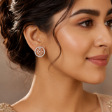 Flora Grace 18KT Gold Diamond Stud Earrings