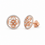 Flora Grace 18KT Gold Diamond Stud Earrings