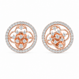 Flora Grace 18KT Gold Diamond Stud Earrings