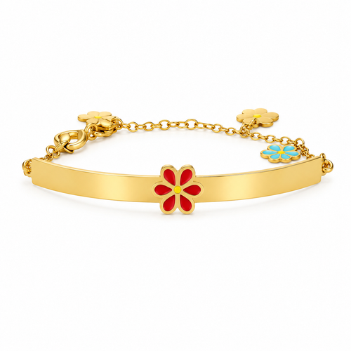 Floral Bloom 18KT Gold Kada