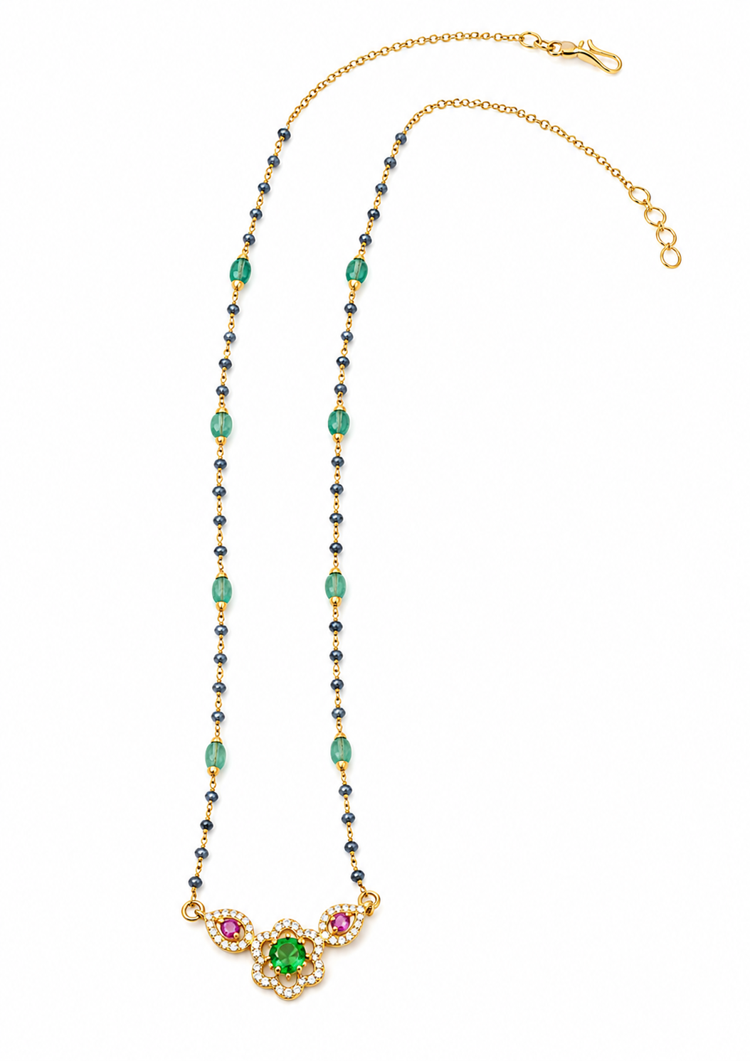 Floral Bloom 22KT Gold Mangalsutra
