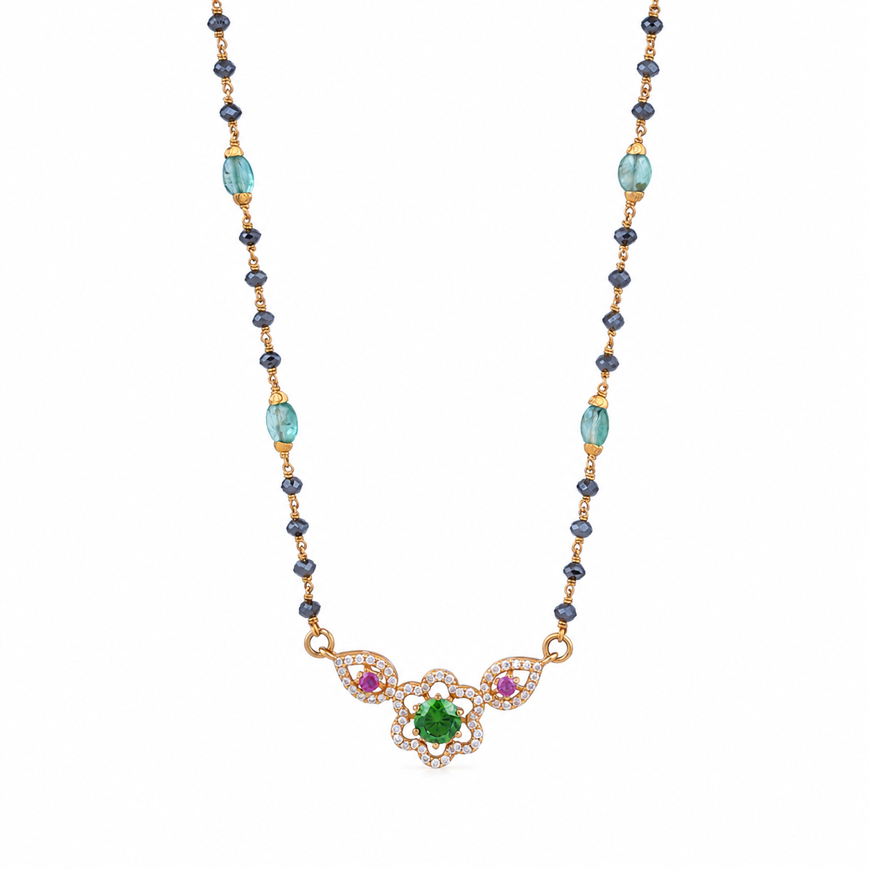 Floral Bloom 22KT Gold Mangalsutra