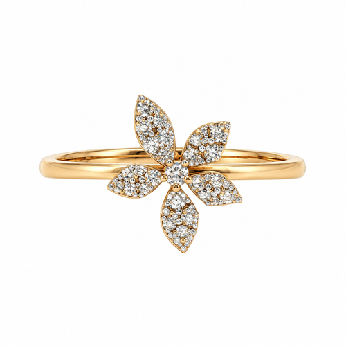 Floral Fantasy 14KT Gold Diamond Ring